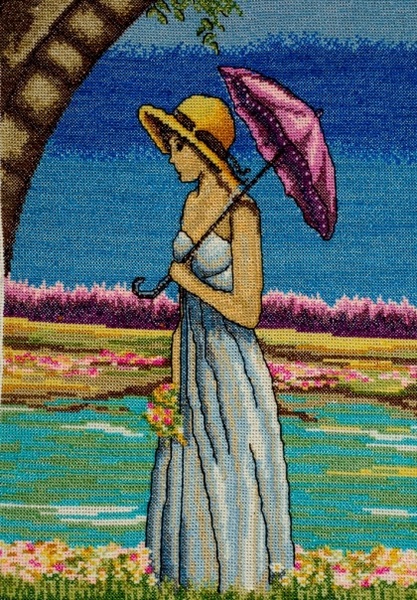 дівчина з парасолькою